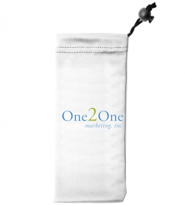 Microfiber Cell Phone and Eyeglass Drawstring Pouch