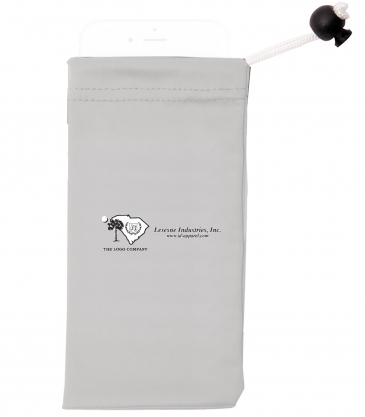 Microfiber Cell Phone and Accessories Drawstring Pouch