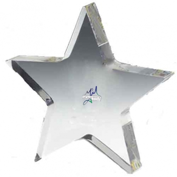 PhotoImage® Star Paperweight - 5” x 5” x 1/2”
