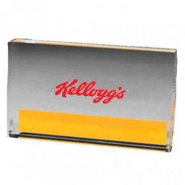 Rectangular Acrylic Paperweight - 2-1/2” x 4” x 1/2”