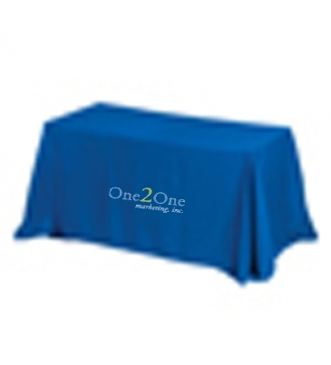 6' 3-Sided Economy Table Covers & Table Throws /Fit 6 Foot Table