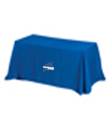 6' 3-Sided Economy Table Covers & Table Throws /Fit 6 Foot Table