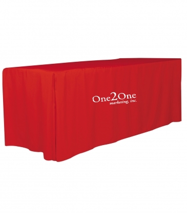 "OMAHA SIX" 4-Sided Fitted Style Table Covers & Table Throws (Bla
