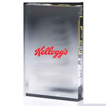 Rectangular Acrylic Paperweight - 4” x 6” x 1/2”