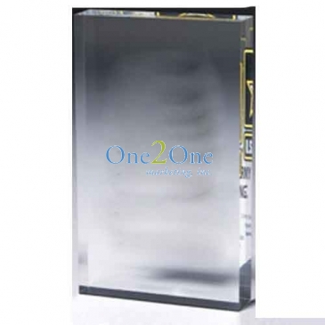 Rectangular Acrylic Paperweight - 4” x 6” x 1/2”