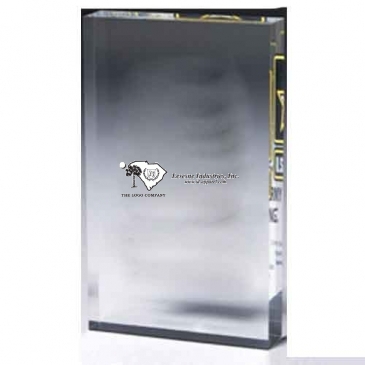 Rectangular Acrylic Paperweight - 4” x 6” x 1/2”