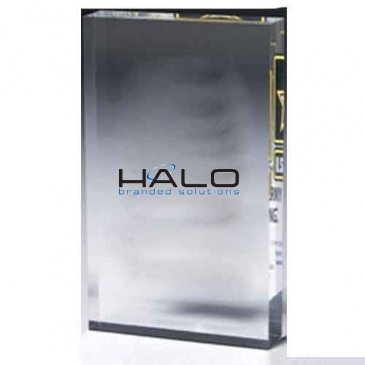 Rectangular Acrylic Paperweight - 4” x 6” x 1/2”