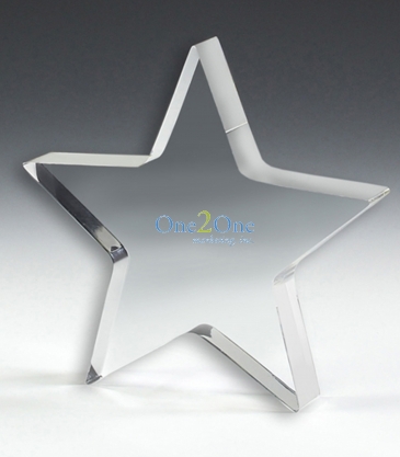 PhotoImage® Star Paperweight - 5” x 5” x 3/4”