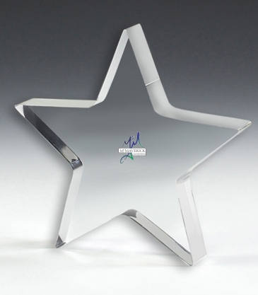 PhotoImage® Star Paperweight - 5” x 5” x 3/4”