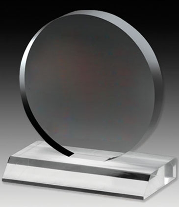 Clear Circle Award - 6" Dia