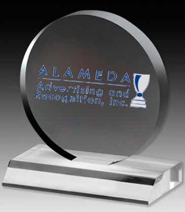 Clear Circle Award - 6" Dia