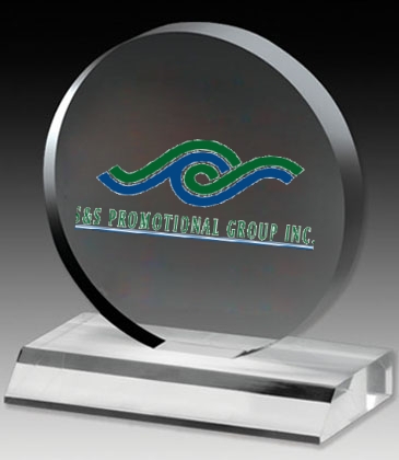 Clear Circle Award - 6" Dia
