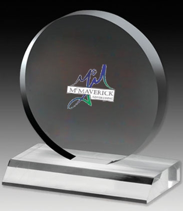 Clear Circle Award - 6" Dia