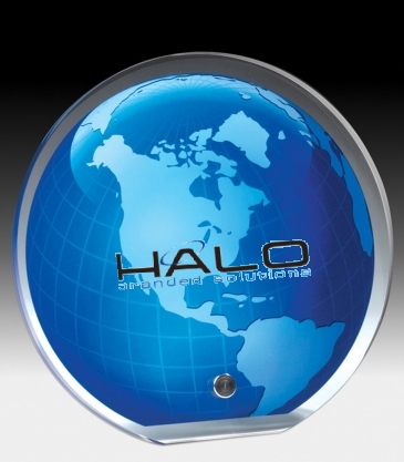 Globe Graphic Award - 5" Dia