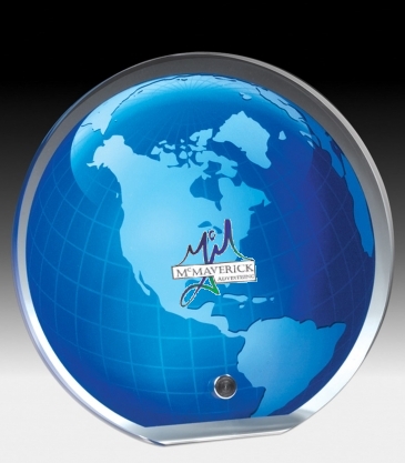 Globe Graphic Award - 5" Dia