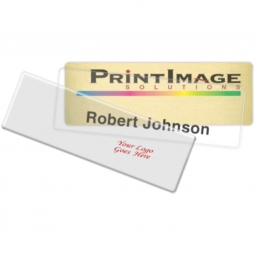 Complete Click-It Name Badge (Standard Size 3" x 1")