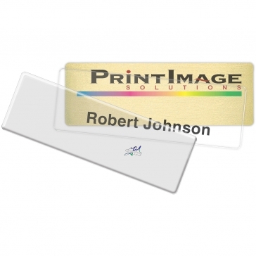 Complete Click-It Name Badge (Standard Size 3" x 1")