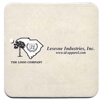 110 Pt. Natural 4" Square - Pulpboard Coasters - The 500 Line