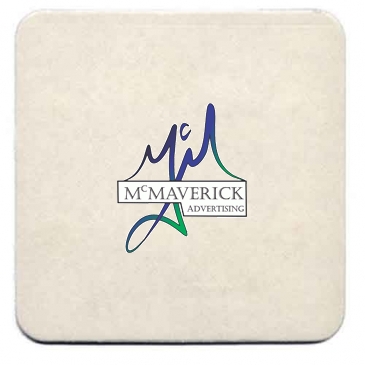 110 Pt. Natural 4" Square - Pulpboard Coasters - The 500 Line