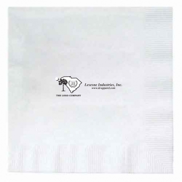 5"x5" White 1-Ply Beverage Napkins
