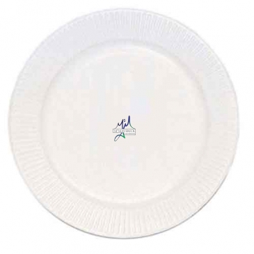 7" White Paper Plate - The 500 Line