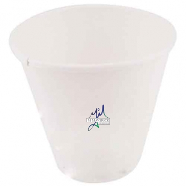 10 Oz. Eco-Friendly Solid White Cups - High Lines