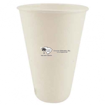 16 Oz. Eco-Friendly Solid White Cups - High Lines