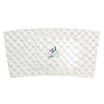 2"x3.5" Large White Beverage Warp