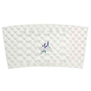 2"x3.5" White Java Jacket Insulated Beverage Wrap - The 500 Line
