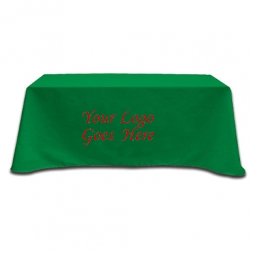 Flat 3-sided Table Cover - fits 6 foot standard table