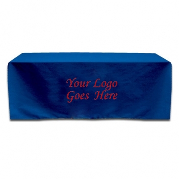 Fitted 3-sided Table Cover - fits 8 foot standard table
