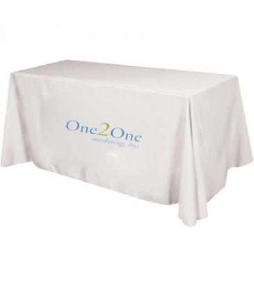 Flat 3-sided Table Cover - fits 6 foot standard table