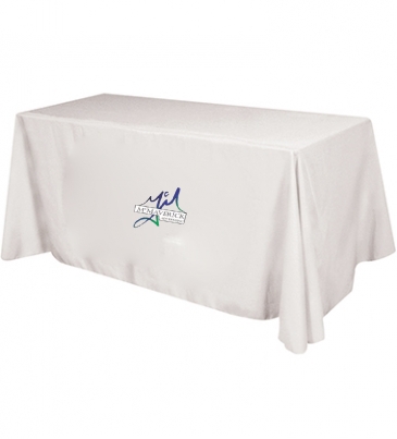 Flat 3-sided Table Cover - fits 6 foot standard table