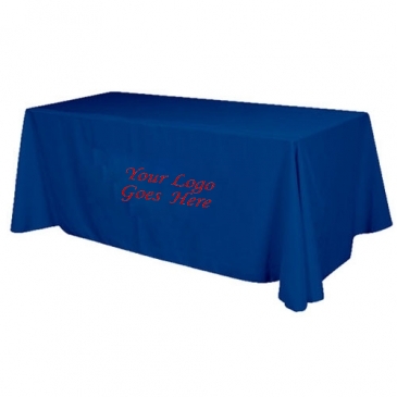 Flat 3-sided Table Cover - fits 8 foot standard table