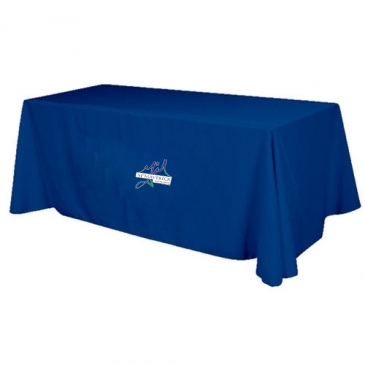 Flat 3-sided Table Cover - fits 8 foot standard table