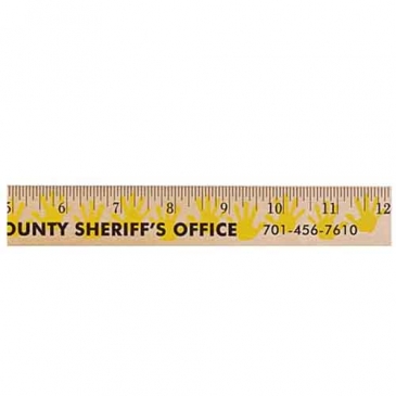 Handprint Background Rulers - Clear Lacquer Finish