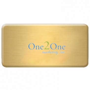 NY Custom Metal Name Badge ( between 3 and 6 sq. in.)