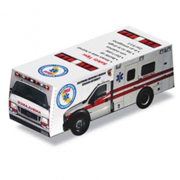 Foldable Die-Cut Ambulance, Full Color Digital