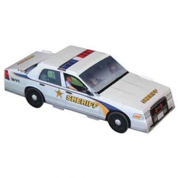 Foldable Die-Cut Sheriff Car, Full Color Digital