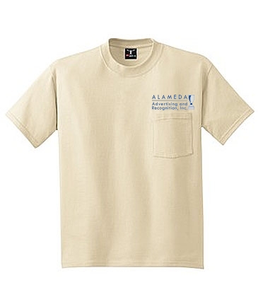 Hanes Beefy-T - 100% Cotton T-Shirt with Pocket