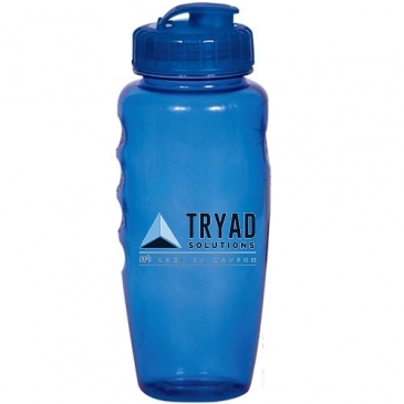 28 Oz Polyclear Gripper Water Bottle