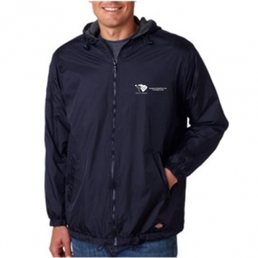 Dickies Men's Fleece-Lined Hooded Nylon Jacket