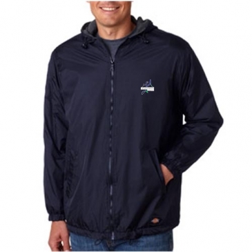 Dickies Men's Fleece-Lined Hooded Nylon Jacket