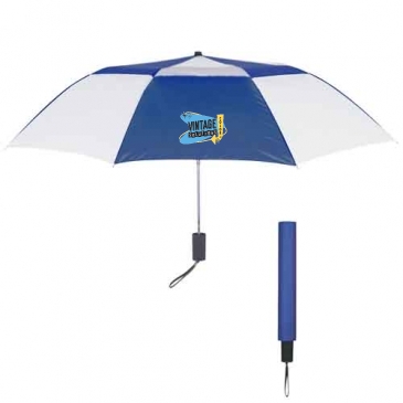 44" Arc Telescopic Folding Vented Umbrella