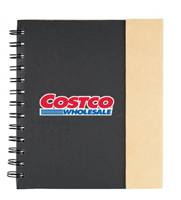 6.5" x 7" Lock-it Spiral Notebook w/Pen