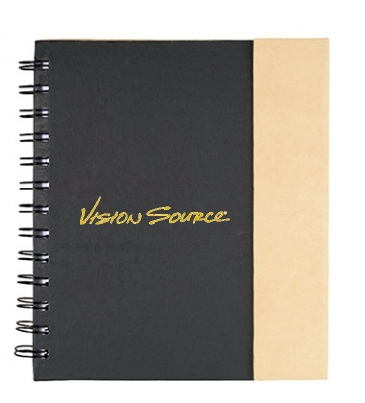 6.5" x 7" Lock-it Spiral Notebook w/Pen