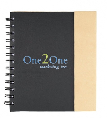 6.5" x 7" Lock-it Spiral Notebook w/Pen