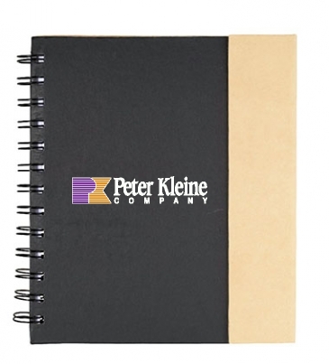 6.5" x 7" Lock-it Spiral Notebook w/Pen