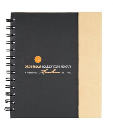 6.5" x 7" Lock-it Spiral Notebook w/Pen