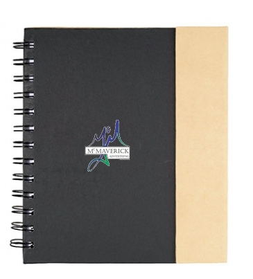 6.5" x 7" Lock-it Spiral Notebook w/Pen